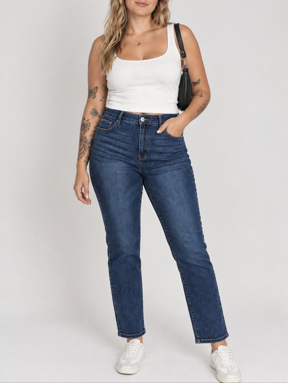 Jordache Dark Wash Straight Leg Jeans - Size 14